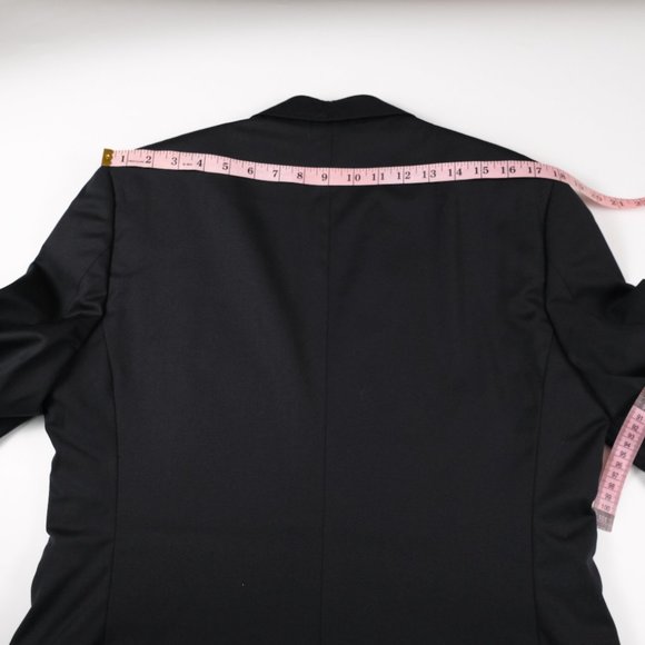 Brooks Brothers Fitzggerald Black Wool Suit Blazer 40L Estrado Trabaldo Togna - Picture 11 of 14